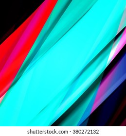 Abstract background created using colorful overlaid stripes. Vector illustration, can be used for presentations, graphic designs brochures, web design.