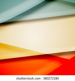 Abstract background created using colorful overlaid stripes. Vector illustration, can be used for presentations, graphic designs brochures, web design.
