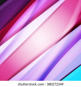 Abstract background created using colorful overlaid stripes. Vector illustration, can be used for presentations, graphic designs brochures, web design.