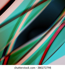 Abstract background created using colorful overlaid stripes. Vector illustration, can be used for presentations, graphic designs brochures, web design.