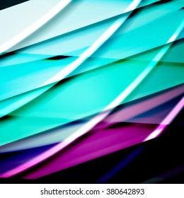 Abstract background created using colorful overlaid stripes. Vector illustration, can be used for presentations, graphic designs brochures, web design.