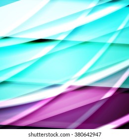 Abstract background created using colorful overlaid stripes. Vector illustration, can be used for presentations, graphic designs brochures, web design.
