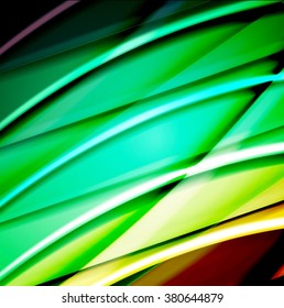 Abstract background created using colorful overlaid stripes. Vector illustration, can be used for presentations, graphic designs brochures, web design.