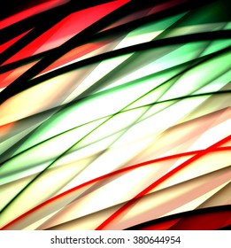 Abstract background created using colorful overlaid stripes. Vector illustration, can be used for presentations, graphic designs brochures, web design.