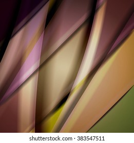 Abstract background created using colorful overlaid stripes. Vector illustration, can be used for presentations, graphic designs brochures, web design.