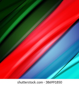 Abstract background created using colorful overlaid stripes. Vector illustration, can be used for presentations, graphic designs brochures, web design.