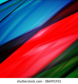 Abstract background created using colorful overlaid stripes. Vector illustration, can be used for presentations, graphic designs brochures, web design.