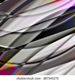 Abstract background created using colorful overlaid stripes. Vector illustration, can be used for presentations, graphic designs brochures, web design.