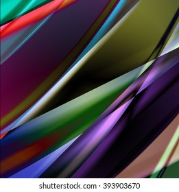 Abstract background created using colorful overlaid stripes. Vector illustration, can be used for presentations, graphic designs brochures, web design.