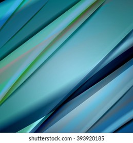 Abstract background created using colorful overlaid stripes. Vector illustration, can be used for presentations, graphic designs brochures, web design.