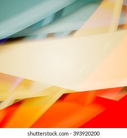 Abstract background created using colorful overlaid stripes. Vector illustration, can be used for presentations, graphic designs brochures, web design.