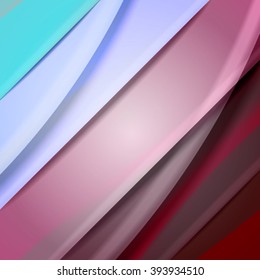 Abstract background created using colorful overlaid stripes. Vector illustration, can be used for presentations, graphic designs brochures, web design.
