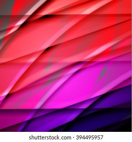 Abstract background created using colorful overlaid stripes. Vector illustration, can be used for presentations, graphic designs brochures, web design.