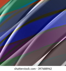 Abstract background created using colorful overlaid stripes. Vector illustration, can be used for presentations, graphic designs brochures, web design.