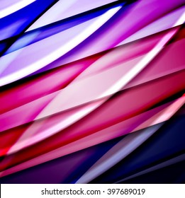 Abstract background created using colorful overlaid stripes. Vector illustration, can be used for presentations, graphic designs brochures, web design.