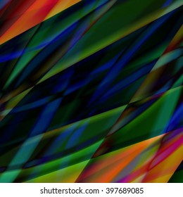 Abstract background created using colorful overlaid stripes. Vector illustration, can be used for presentations, graphic designs brochures, web design.
