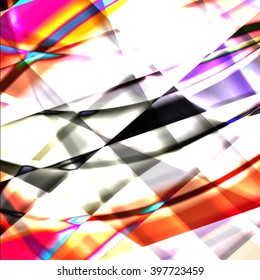 Abstract background created using colorful overlaid stripes. Vector illustration, can be used for presentations, graphic designs brochures, web design.