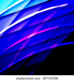 Abstract background created using colorful overlaid stripes. Vector illustration, can be used for presentations, graphic designs brochures, web design.
