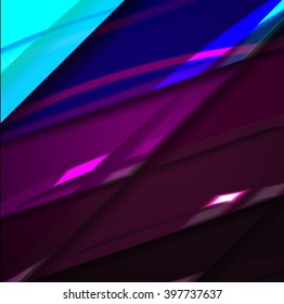 Abstract background created using colorful overlaid stripes. Vector illustration, can be used for presentations, graphic designs brochures, web design.