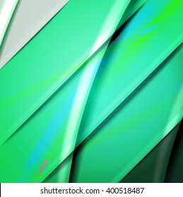 Abstract background created using colorful overlaid stripes. Vector illustration, can be used for presentations, graphic designs brochures, web design.