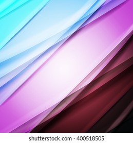 Abstract background created using colorful overlaid stripes. Vector illustration, can be used for presentations, graphic designs brochures, web design.