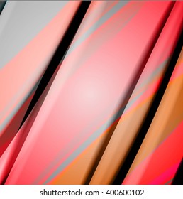 Abstract background created using colorful overlaid stripes. Vector illustration, can be used for presentations, graphic designs brochures, web design.