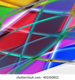 Abstract background created using colorful overlaid stripes. Vector illustration, can be used for presentations, graphic designs brochures, web design.