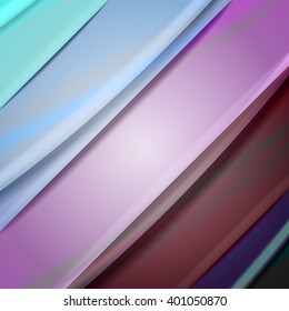 Abstract background created using colorful overlaid stripes. Vector illustration, can be used for presentations, graphic designs brochures, web design.