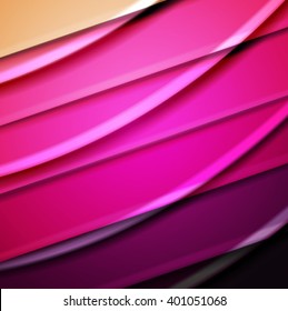 Abstract background created using colorful overlaid stripes. Vector illustration, can be used for presentations, graphic designs brochures, web design.