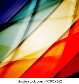 Abstract background created using colorful overlaid stripes. Vector illustration, can be used for presentations, graphic designs brochures, web design.