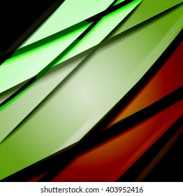 Abstract background created using colorful overlaid stripes. Vector illustration, can be used for presentations, graphic designs brochures, web design.