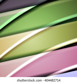 Abstract background created using colorful overlaid stripes. Vector illustration, can be used for presentations, graphic designs brochures, web design.