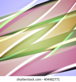 Abstract background created using colorful overlaid stripes. Vector illustration, can be used for presentations, graphic designs brochures, web design.