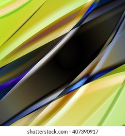 Abstract background created using colorful overlaid stripes. Vector illustration, can be used for presentations, graphic designs brochures, web design.