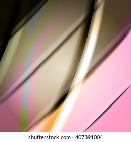 Abstract background created using colorful overlaid stripes. Vector illustration, can be used for presentations, graphic designs brochures, web design.