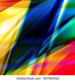Abstract background created using colorful overlaid stripes. Vector illustration, can be used for presentations, graphic designs brochures, web design.