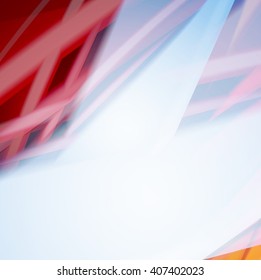 Abstract background created using colorful overlaid stripes. Vector illustration, can be used for presentations, graphic designs brochures, web design.