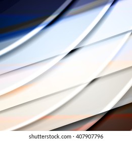 Abstract background created using colorful overlaid stripes. Vector illustration, can be used for presentations, graphic designs brochures, web design.