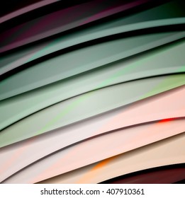 Abstract background created using colorful overlaid stripes. Vector illustration, can be used for presentations, graphic designs brochures, web design.