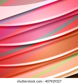 Abstract background created using colorful overlaid stripes. Vector illustration, can be used for presentations, graphic designs brochures, web design.