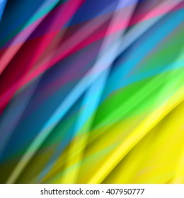 Abstract background created using colorful overlaid stripes. Vector illustration, can be used for presentations, graphic designs brochures, web design.