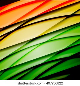 Abstract background created using colorful overlaid stripes. Vector illustration, can be used for presentations, graphic designs brochures, web design.