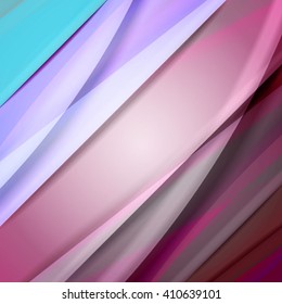 Abstract background created using colorful overlaid stripes. Vector illustration, can be used for presentations, graphic designs brochures, web design.