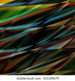 Abstract background created using colorful overlaid stripes. Vector illustration, can be used for presentations, graphic designs brochures, web design.