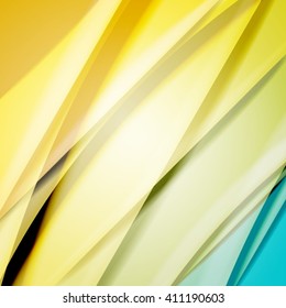 Abstract background created using colorful overlaid stripes. Vector illustration, can be used for presentations, graphic designs brochures, web design.