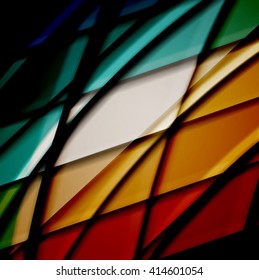 Abstract background created using colorful overlaid stripes. Vector illustration, can be used for presentations, graphic designs brochures, web design.