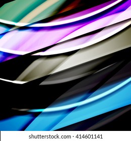 Abstract background created using colorful overlaid stripes. Vector illustration, can be used for presentations, graphic designs brochures, web design.