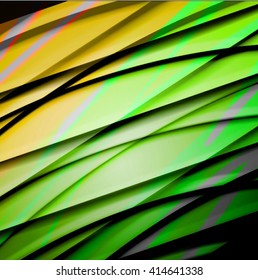 Abstract background created using colorful overlaid stripes. Vector illustration, can be used for presentations, graphic designs brochures, web design.