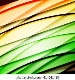 Abstract background created using colorful overlaid stripes. Vector illustration, can be used for presentations, graphic designs brochures, web design.