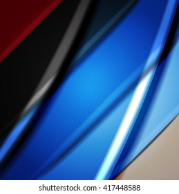 Abstract background created using colorful overlaid stripes. Vector illustration, can be used for presentations, graphic designs brochures, web design.